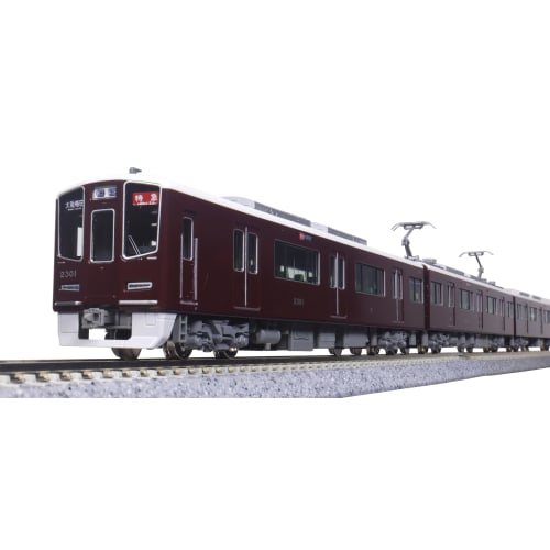 KATO N Gauge Hankyu Railway 2300 Series Kyoto Line Basic Set, 4 Cars, Model Train, 10-2031