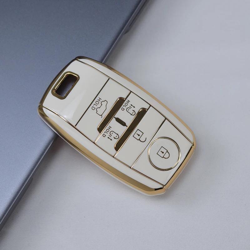 For Kia Sedona Sorento Grand Carnival 5Button Shell Fob Holder Smart Remote Tpu Car Key Case Cover