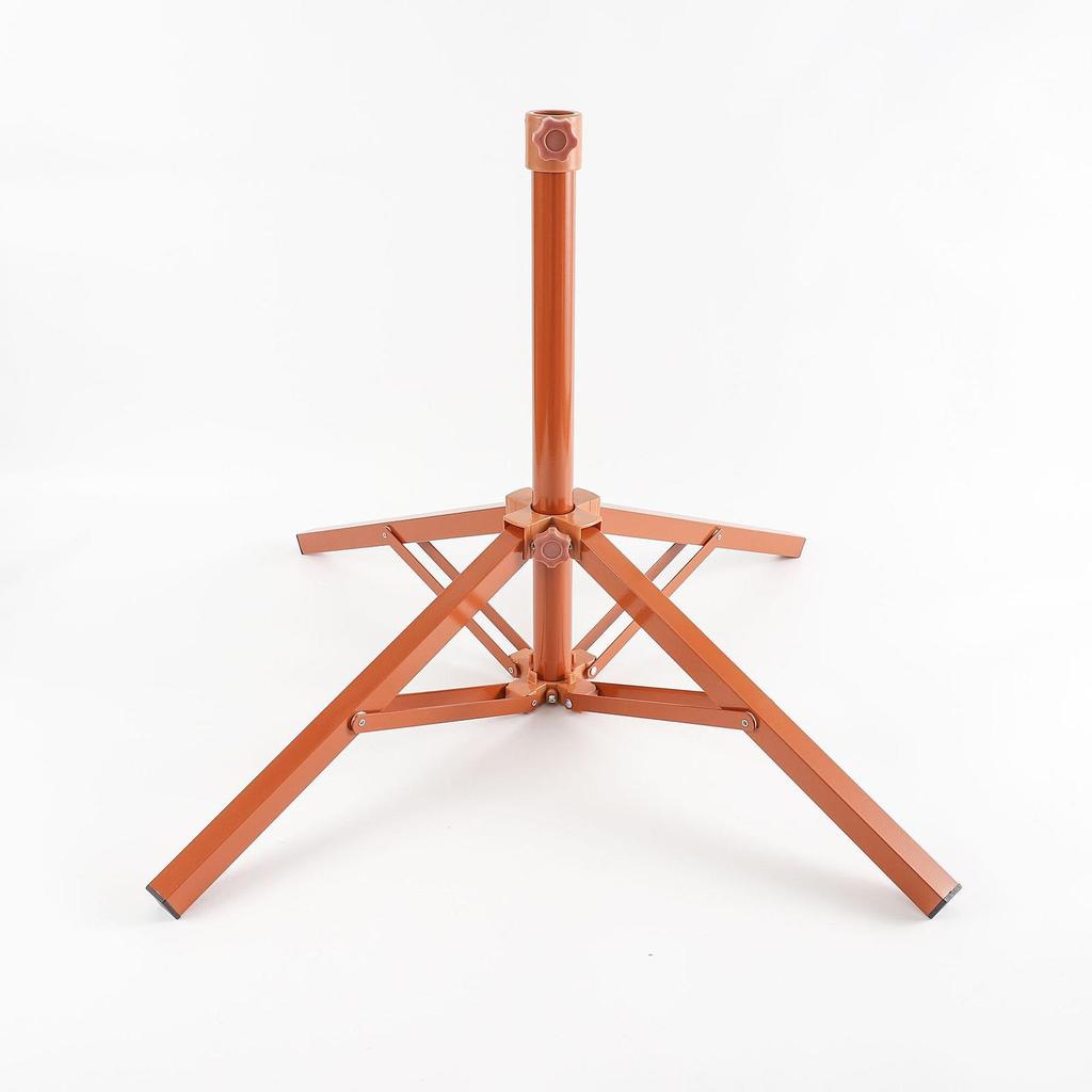 Beach Umbrella Stand Folding Heavy Duty Portable Sun Umbrella Triangle Base Parasol Base for Deck Home Backyard Balcony Pond