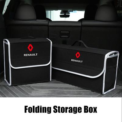 Car Trunk Storage Bag Collapsible Box Accessories For Renault DACIA Megane 2 3 Clio 4 Captur Duster Logan Kadjar Talisman Trafic LL60