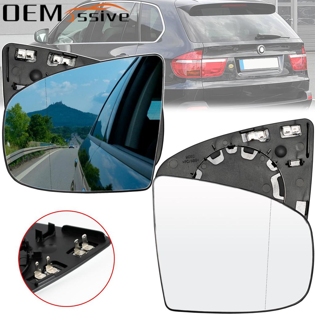 Pentru Bmw X5 X6 E70 E71 E72 2007-2014 Pereche șofer ușă pasager oglindă laterală oglindă încălzită 51167174981 51167174982