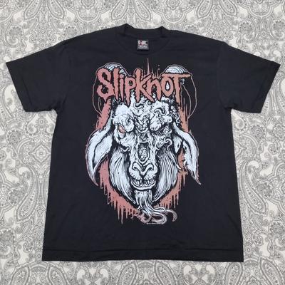Slipknot Band T-Shirt Verrottende Ziege Grafikdruck T-Shirt Giant Etikett