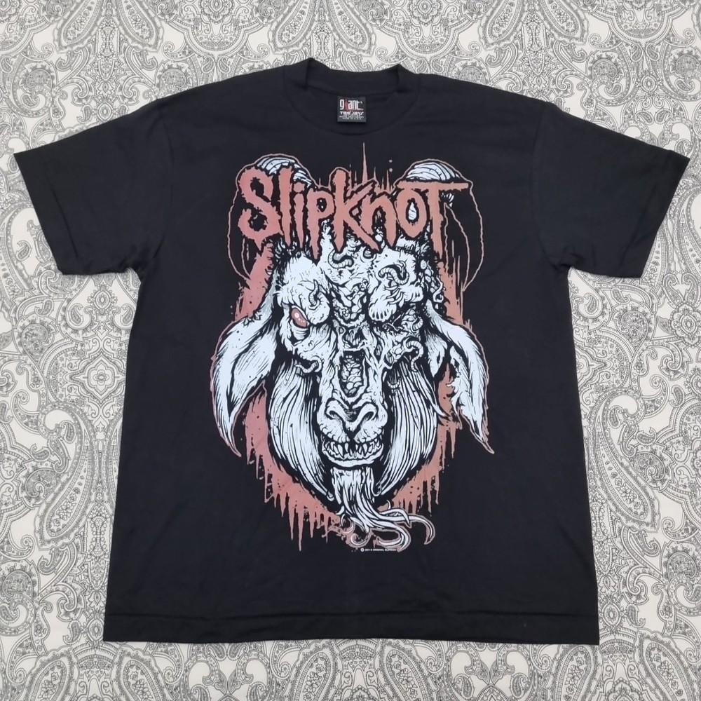 Slipknot Band T Shirt Rotting Goatarge Graphic Print Tee Giant Tag