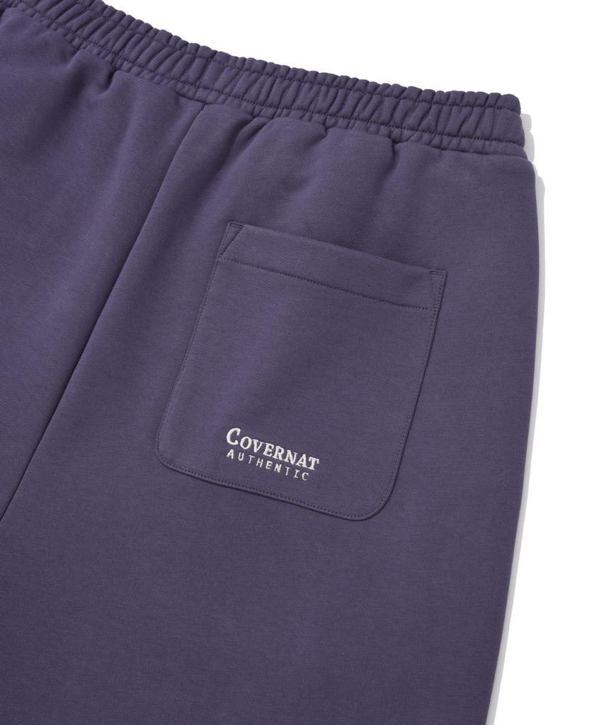 COVERNAT One-Pleat Semi-Wide Fit Sweatpants Purple