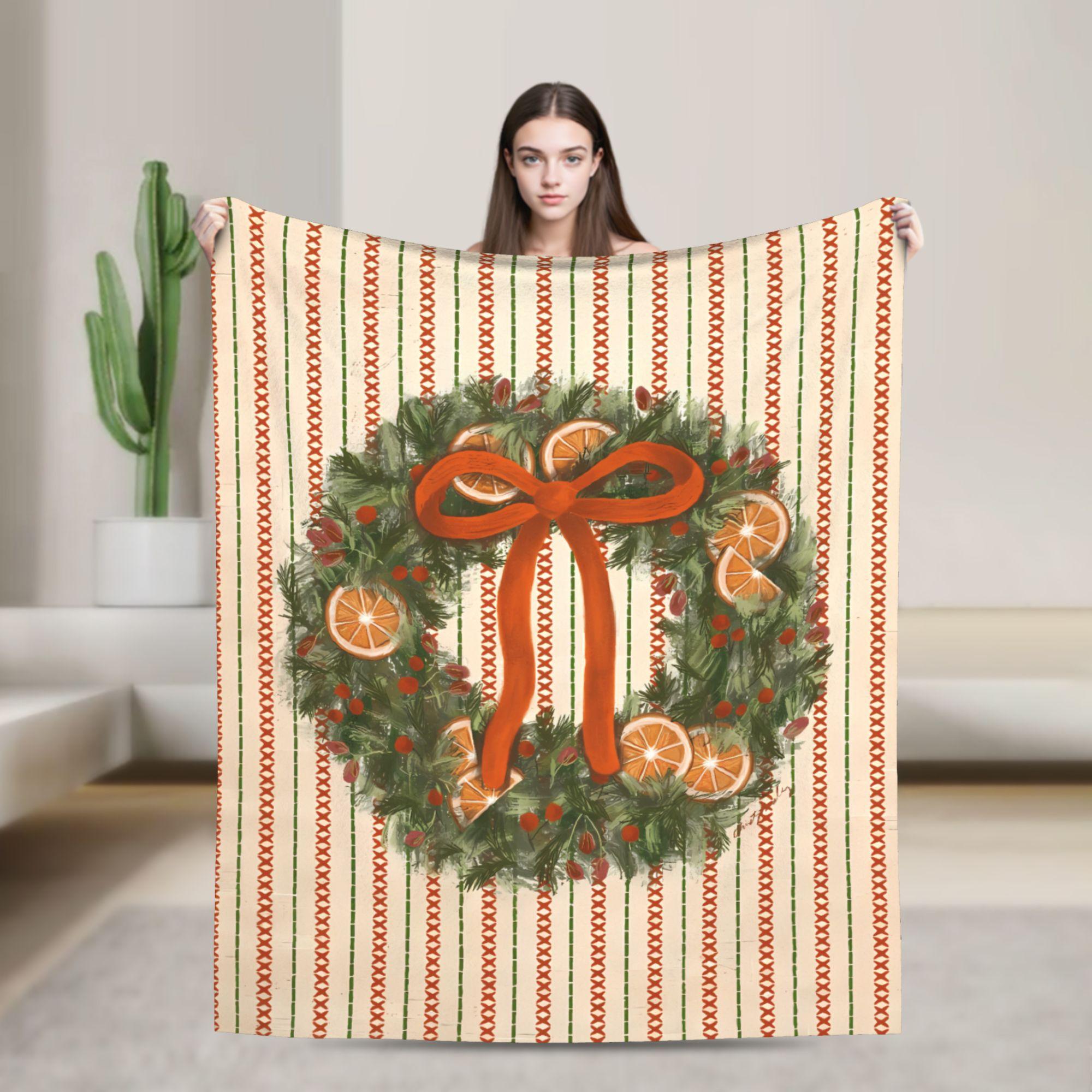 

Super Soft Blankets Child Decorative New Year Plaid & Pattern Throw Blanket Flannel Bedspread Couch Bed Aesthetic Sofa Bed Cover 75cmx90cm чёрный