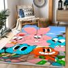 The Smurfs: Blue World Themed Anti-Slip Rugs - Polyester Home Decor, Suitable for Bedrooms, Living Rooms, Doorways, Studios, and Decorations