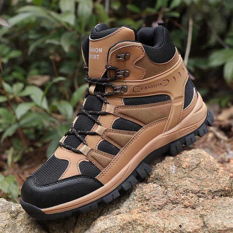 High-top men's shoes new hiking shoes men's hiking shoes outdoor casual shoes breathable fashion sneakers