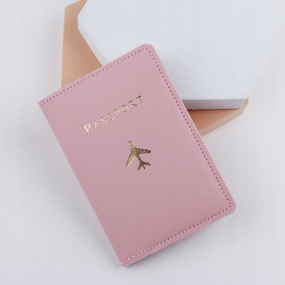 Hülle Reisepasshülle Dokumente Öko-Leder Hülle Rosa