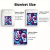 Girl-themed Graphic Design 2D Flat Pattern Flannel Blanket High Quality All Seasons Warmth and Comfort Perfect for Christmas Gifts.PMT0914454