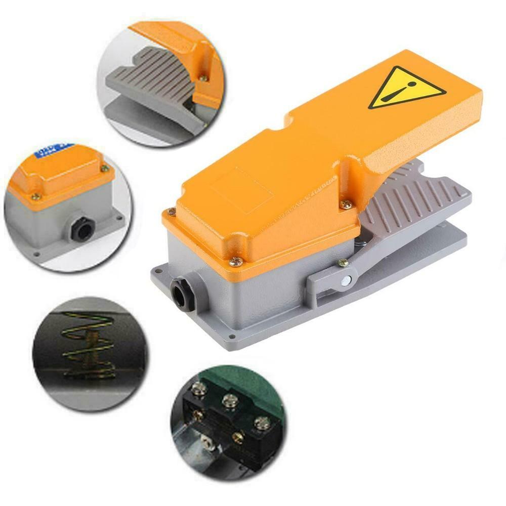 Aluminum Foot Pedal Switch with IP62 Protection Self Reset Operating Structure 10A Current Adjustable Memory Structure