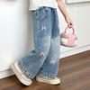 Weiche Wide-Leg Jeans aus Denim für Mädchen - Neuheit Frühjahr 2026