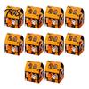 Cookie Display Boxes 10 Pcs Halloween Treat Boxes, Cute Small Party Favors Box, Castle Decorative Candy Holders House Shaped Gift Container for Goodie