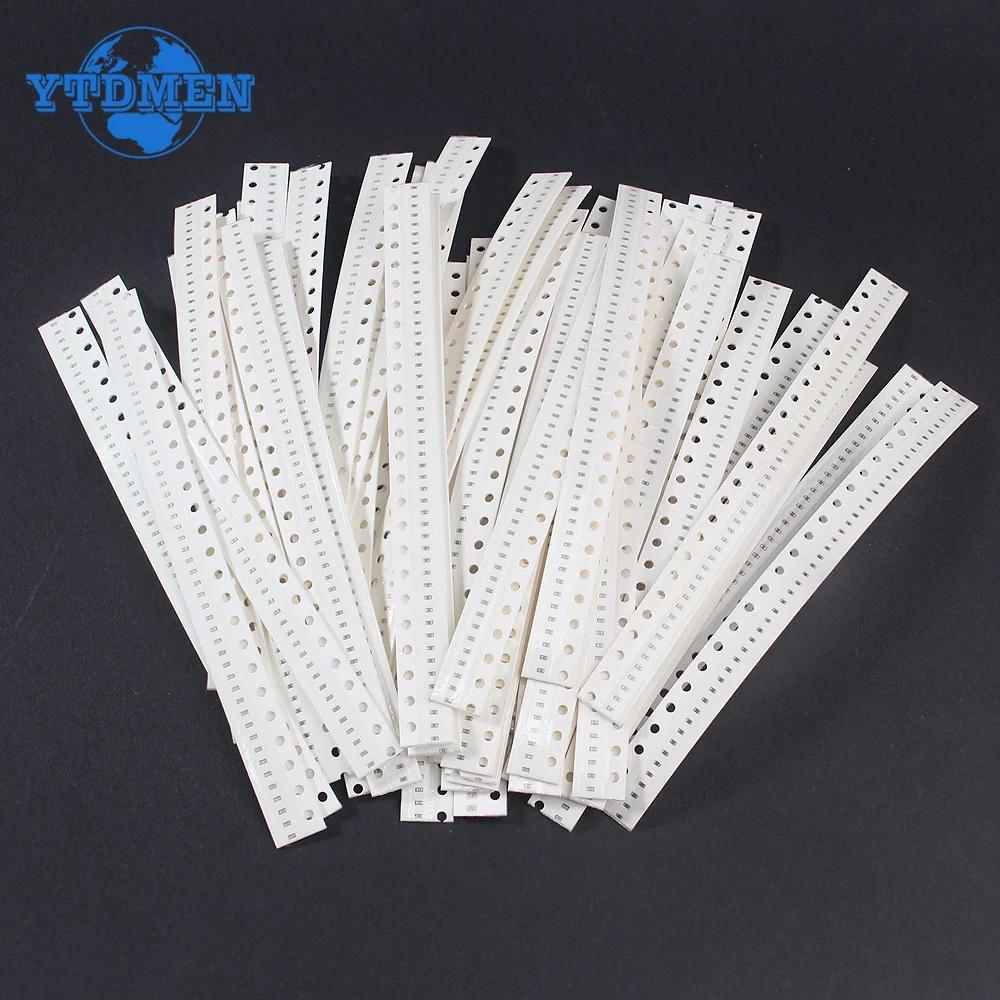 2500PCS 50 Values Capacitor Smd 0402 0603 0805 SMD Ceramic Capacitors Assortment Kit 1P-10UF 1PF 5PF 10PF 100PF 1nf 102 333 474
