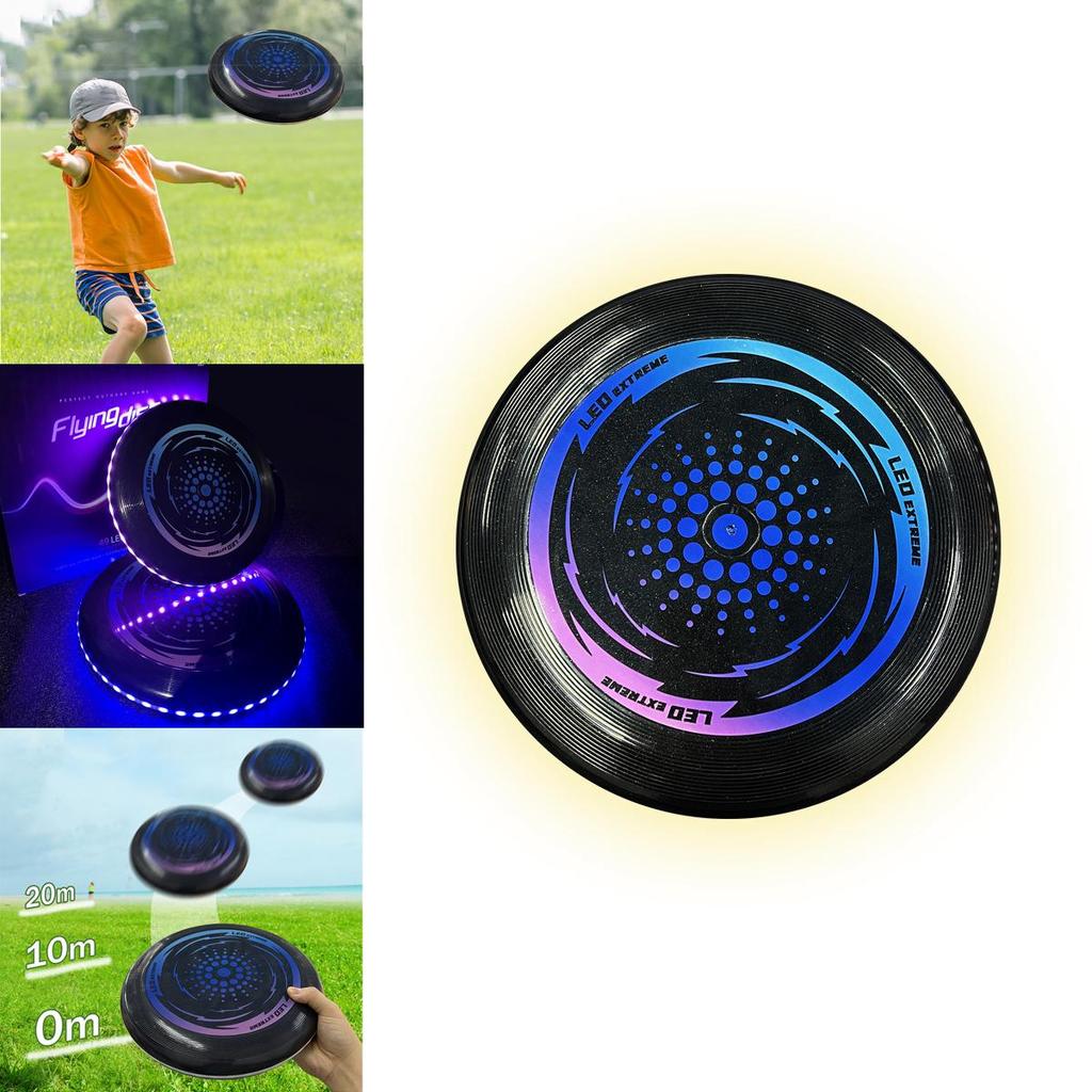 Bright Light-up Frisbee Disc Flashy Led Night Flying Toy Cool Adult Sports Frisbee Bulk