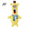 Durable Plush Toys for Daily Chewing Stuffed Animal Dog Toy, Squeaky Pet Chew Funny Cartoon Natural Biting Tendency Bear Bunny Deer Design,