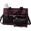 LOVEVOOK Laptop Bag for Women 15.6 Inch Tote Work Professional Leather Computer Briefcase Waterproof Handbag Shoulder Large Capacity Business Teacher
