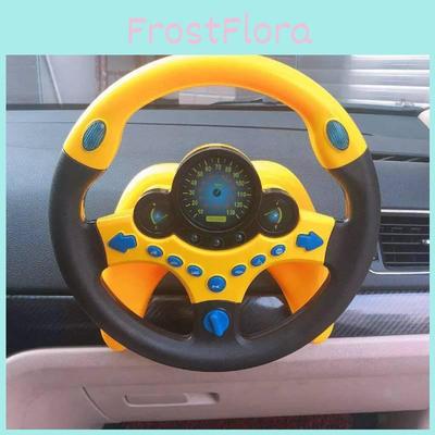 Multifunctional Driving Simulator Steering Wheel For Kids With Interactive Features And Bright Lights