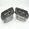 Black Square Tip Polished Stainless Steel Exhaust Tailpipe for Mercedes-AMG A45