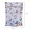 Printing Laundry Bag Cartoon Cat Washing Bag Washing Net  Pouch  Clothing Care Protection