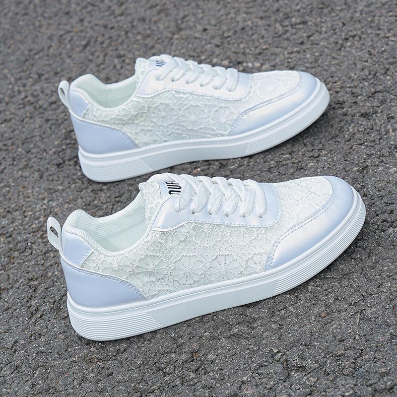 

Women s Summer Breathable Mesh Flat Sneakers, Casual Lightweight Non-Slip Sports Shoes 35 білий