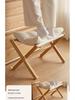 Schuhwechsel Hocker Massivholz Klappfußhocker Sofa- & Büro-Fußstütze