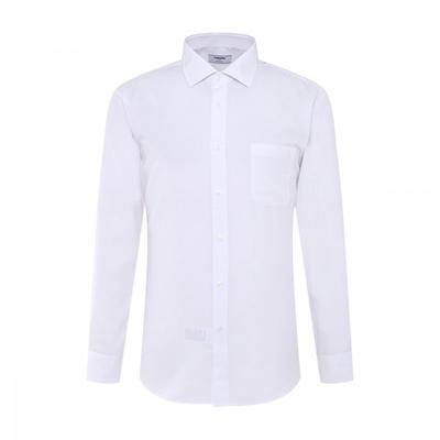 Modal Pilafill Solid White Classic Shirt Rzrsg1902 Wh