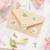 Spring Wild Flower Stickers Happy Birthday Party Decorations Kids Girls Favors Gift Bottle Stickers Wedding Baby Shower Supplies