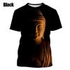 3D Buddha Shakyamuni Printing T Shirt For Men Round Neck Short Sleeve Kid Cool Buddhist Faith Tops T Shirts Harajuku Clothes Tee