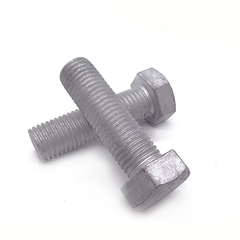 Hot-Dip Galvanized Hexagon Screws: Full & Half Thread, Photovoltaic Power Dacromet Zinc