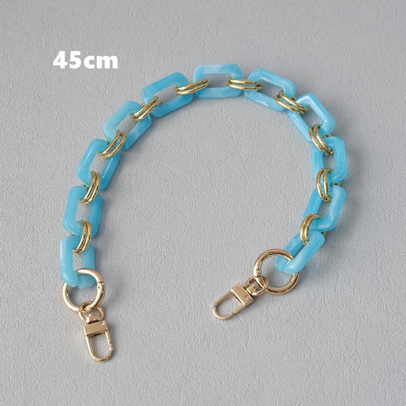 New Fashion Woman Bag Accessory Detachable Replacement Chain Candy Solid Square Acrylic Luxury Strap Women Shoulder Handle Chain