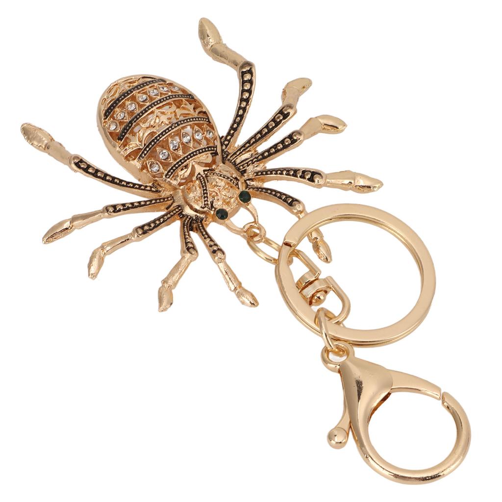 Schlüsselanhänger Zinklegierung Diamant Spinne Auto Schlüsselanhänger Metallanhänger Damen Taschenzubehör Dekoration