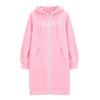 Damen Casual Kapuzenjacke mit Reißverschluss und Taschen