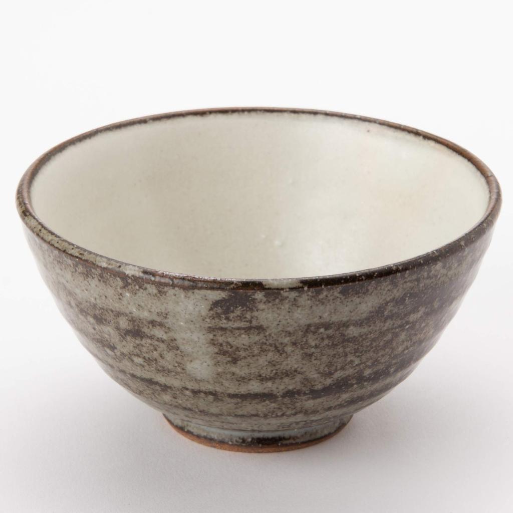 Mino Ware Colored Rice Bowl Ash Glaze K60301