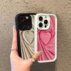 Phone Cover Case for iPhone 17 Pro Max 11 15 Plus 13 17e 12 Pro 14 Air 16 Pink Simple Heart