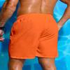 Men's Classic Drawstring Beach Shorts with Elastic Waistband and Pocket, Quick Drying Polyester Fiber Is Perfect for Summer