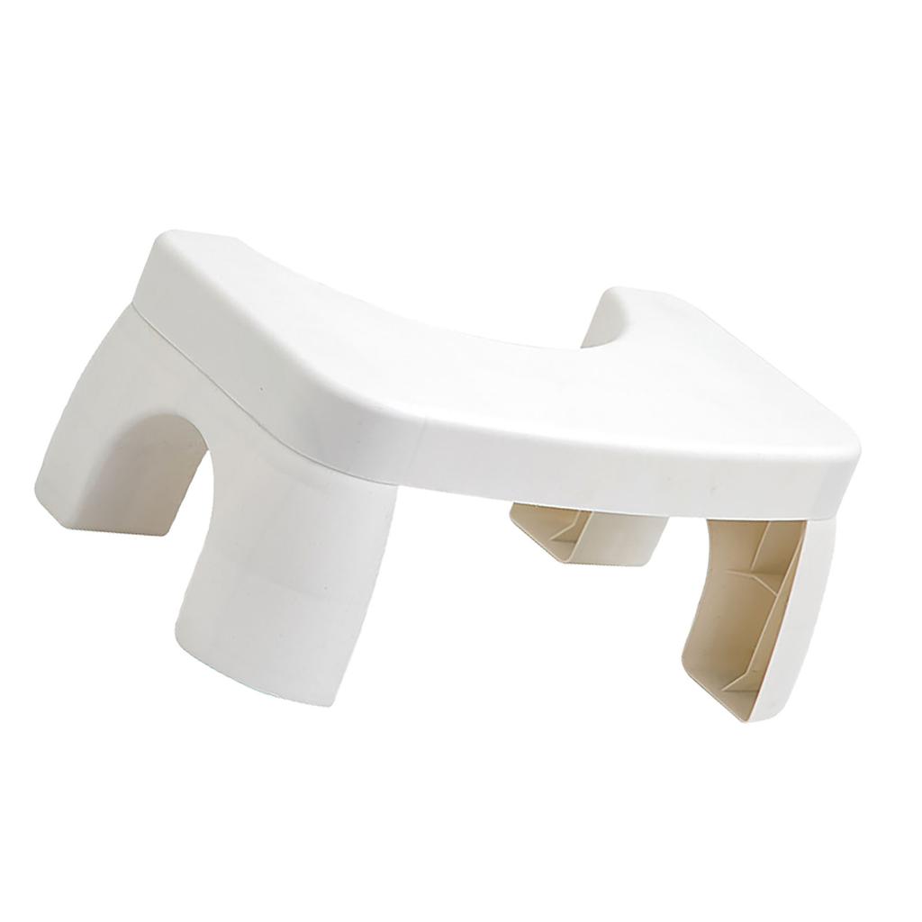 Toilet Potty Foot Stool Prevent Slipping Improve Posture PP Squatting Potty Stool for Office White