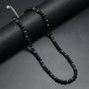 New Bohemian Men's Beaded Necklace Tiger Stone Natural Stone Fashion Trend Design Minimalist Necklace Commemorative Gift