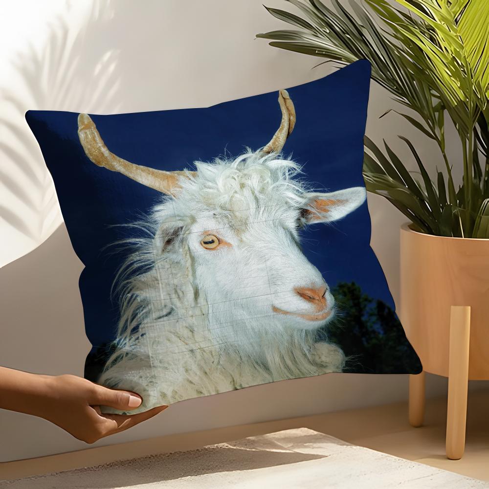 Cooles Ziegen-Meme Kissenbezug Heim Wohnzimmer Dekoration Leinen Kissenbezüge Kissenhülle