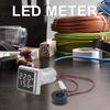 Mini Dual Display Signal Light 22mm Square Current Signal Light 60-500V LED Voltage Current Meter Indicator for Indoor Outdoor