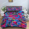 Abstract Human Face Duvet Cover Twin Full King Double Microfiber Mystic Artwork Comforter Cover Psychedelic Graffiti Bedding Set