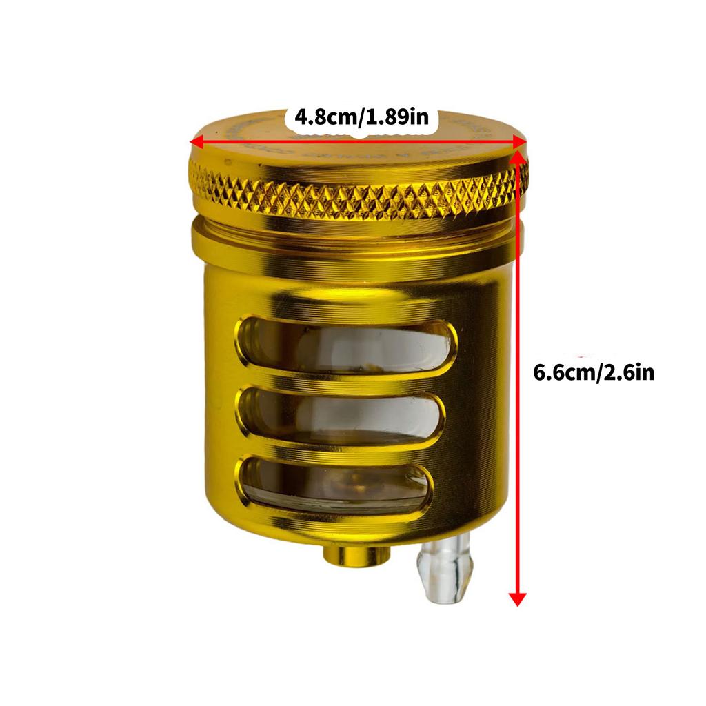 Motorbike Accessories Motorcycle Aluminum Brake Fluid Reservoir Oil Cup Universal Rustproof Cylinder Oil Cup