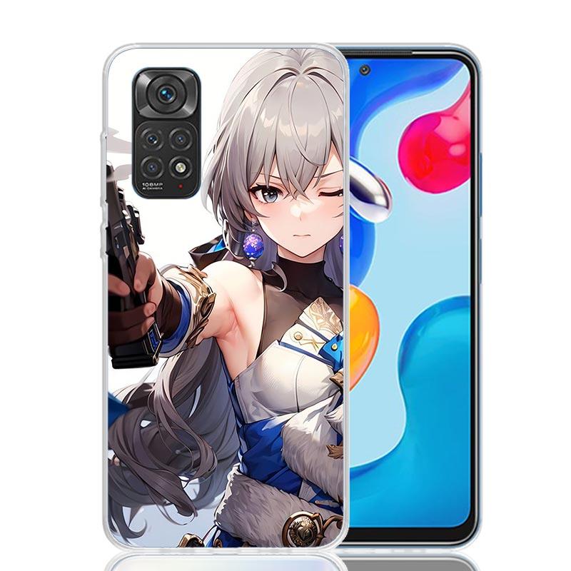 Honkai Star Rail Bronya Rand Phone Case For Xiaomi Redmi Note 15 14 13 12S 12 Pro Plus 11S 11E 11 11T 10S 10 Art Soft Pattern Co