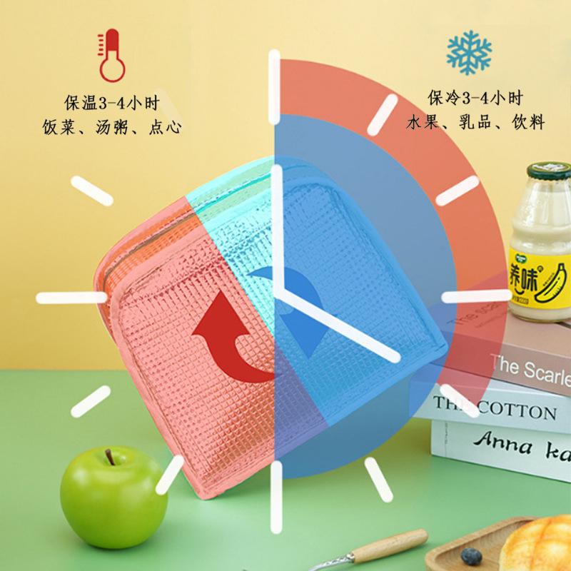 Fancy Corduroy Lunch Bag Student Office Lunch Box Thermal Insulation Bag Waterproof Portable Portable Cute Meal Bag Ice bagA-DH