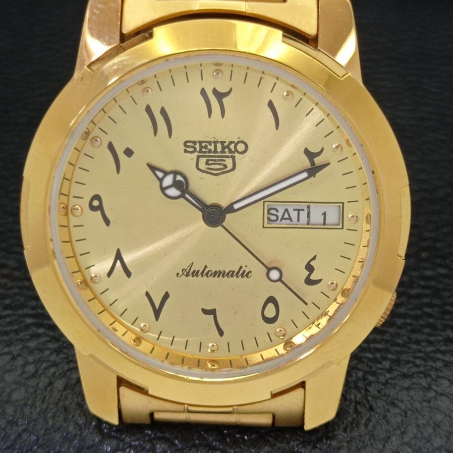 REPASOVANÉ HODINKY SEIKO 5 AUTOMATIC 6309A JAPONSKÉ ARABSKÉ ZLATÝ CIFERNÍK a426419-2