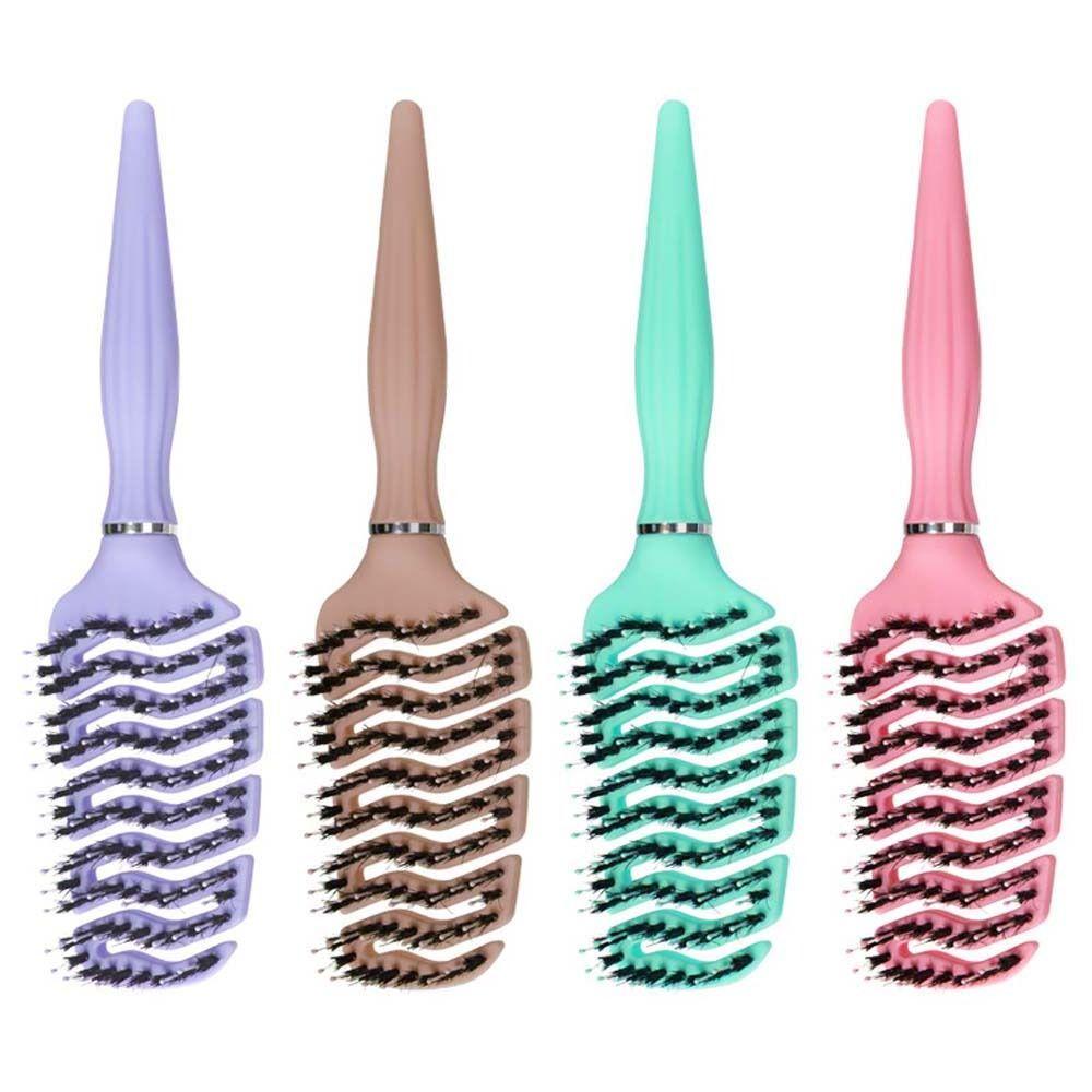 Hair Styling Tool Porcine Bristle Hairbrush Hair Accessories Rolling Curly Comb  Men/Women
