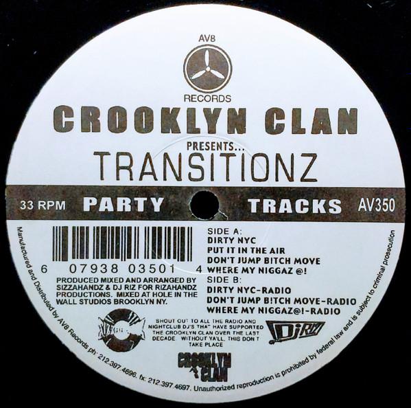 

12inch Record CROOKLYN CLAN - Transitionz AV350 AV8 Records US Rap & Hip-Hop/R&B Used