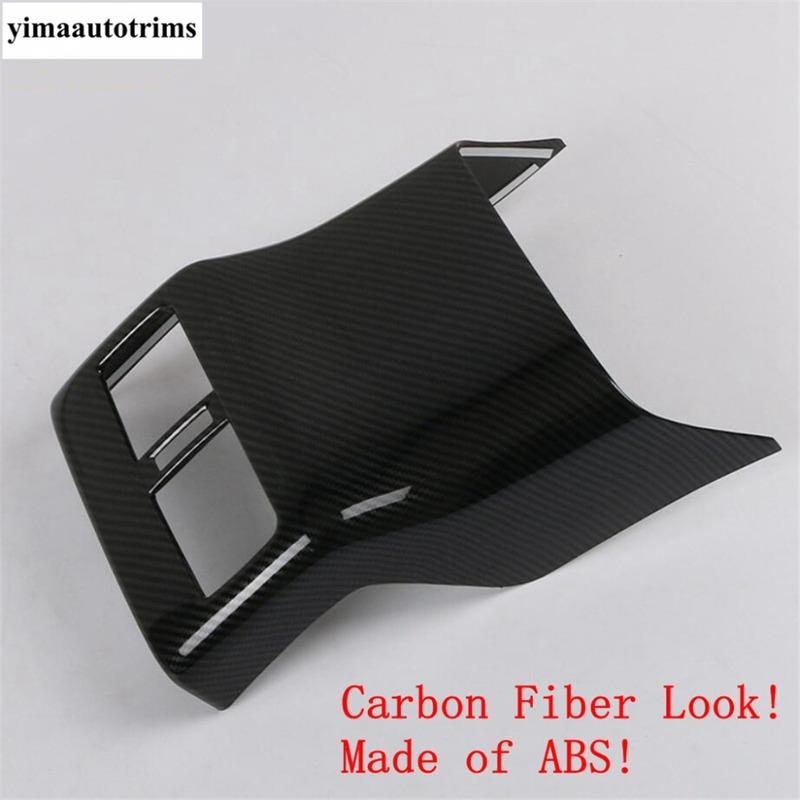 For Mazda 3  - 2025 Rear Armrest Box Anti Kick Air Conditioner Outlet Vent Panel Cover Trim ABS /Stainless Steel Accessories
