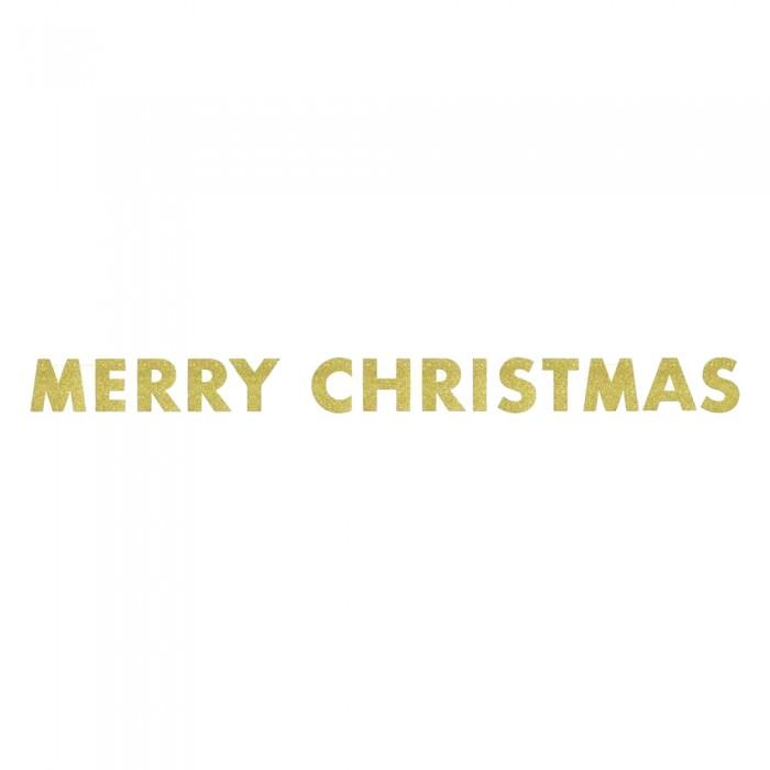 Unique Party Merry Christmas Glitter Banner