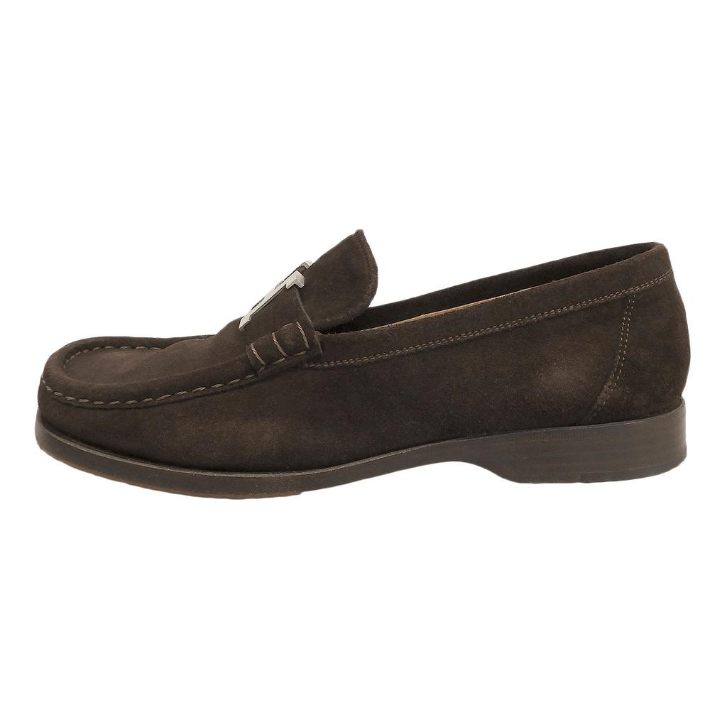 Great HERMES Loafers Constance Brown Suede Leather Women 36 Used