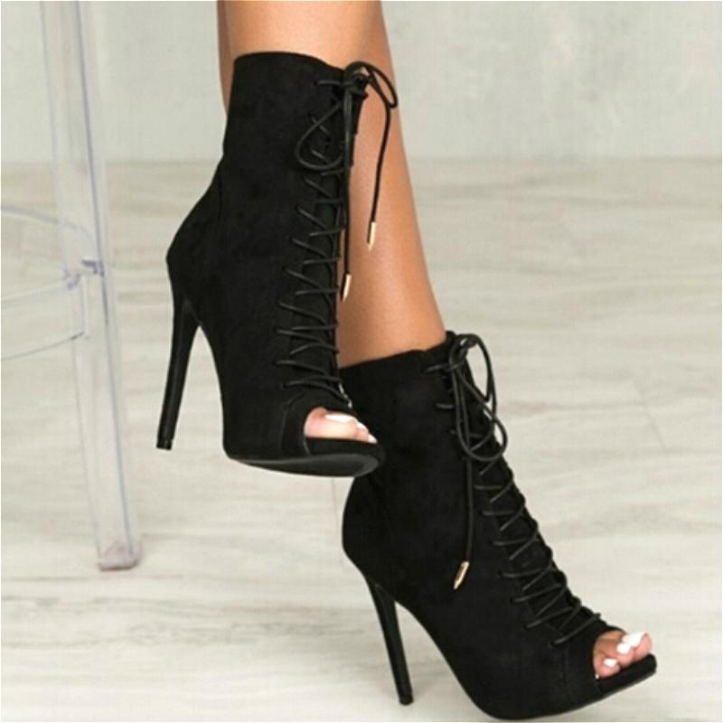 open toe sandal booties